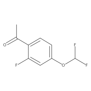 1-[4-(Difluoromethoxy)-2-fluorophenyl]ethan-1-one结构式