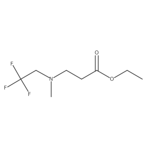 N-Methyl-N-(2,2,2-trifluoroethyl)-I(2)-alanine ethyl ester Structure