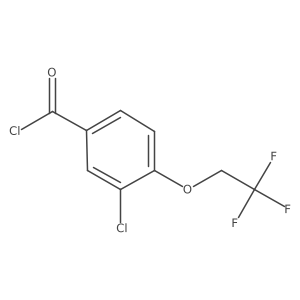 3-Chloro-4-[(2,2,2-trifluoroethyl)oxy]benzoyl chloride结构式