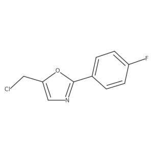 5-(Chloromethyl)-2-(4-fluorophenyl)oxazole Structure