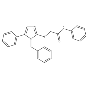 2-((1-benzyl-5-phenyl-1H-imidazol-2-yl)thio)-N-phenylacetamide Structure