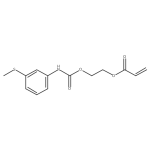 2-({[3-(Methylsulfanyl)phenyl]carbamoyl}oxy)ethyl prop-2-enoate结构式