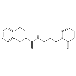 N-(3-(6-oxopyridazin-1(6H)-yl)propyl)-2,3-dihydrobenzo[b][1,4]dioxine-2-carboxamide Structure