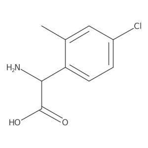 (R)-2-Amino-2-(4-chloro-2-methylphenyl)acetic acid Structure
