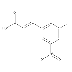 3-(3-Fluoro-5-nitrophenyl)acrylic acid结构式