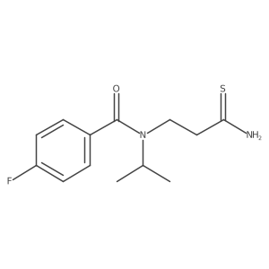 N-(3-Amino-3-thioxopropyl)-4-fluoro-N-(1-methylethyl)benzamide Structure