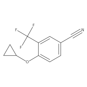 4-Cyclopropoxy-3-(trifluoromethyl)benzonitrile Structure