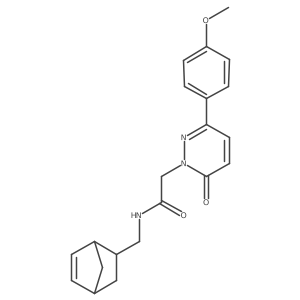 N-(bicyclo[2.2.1]hept-5-en-2-ylmethyl)-2-(3-(4-methoxyphenyl)-6-oxopyridazin-1(6H)-yl)acetamide结构式