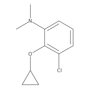 3-Chloro-2-cyclopropoxy-N,N-dimethylaniline结构式
