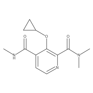 3-Cyclopropoxy-N2,N2,N4-trimethylpyridine-2,4-dicarboxamide Structure
