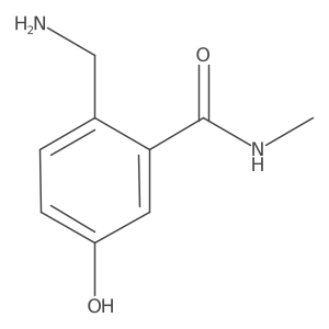 2-(Aminomethyl)-5-hydroxy-N-methylbenzamide结构式