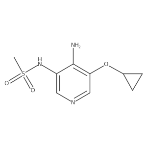 N-(4-Amino-5-cyclopropoxypyridin-3-YL)methanesulfonamide Structure