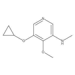 5-Cyclopropoxy-4-methoxy-N-methylpyridin-3-amine Structure