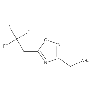 [5-(2,2,2-Trifluoroethyl)-1,2,4-oxadiazol-3-yl]methanamine结构式