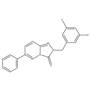 2-(3,5-difluorobenzyl)-6-phenyl-[1,2,4]triazolo[4,3-b]pyridazin-3(2H)-one结构式