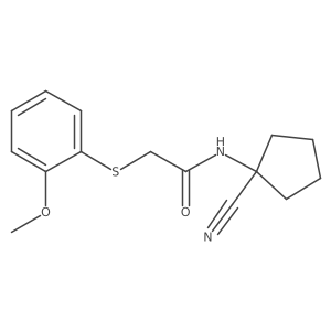 N-(1-cyanocyclopentyl)-2-[(2-methoxyphenyl)sulfanyl]acetamide Structure