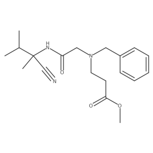 Methyl 3-[benzyl({[(1-cyano-1,2-dimethylpropyl)carbamoyl]methyl})amino]propanoate Structure