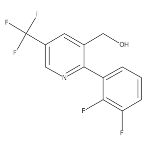 2-(2,3-Difluorophenyl)-5-(trifluoromethyl)pyridine-3-methanol结构式