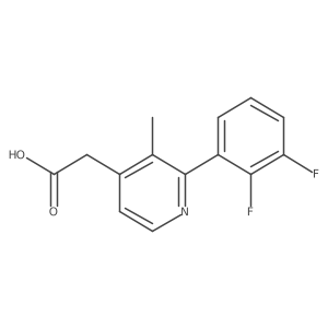 2-(2,3-Difluorophenyl)-3-methylpyridine-4-acetic acid结构式