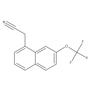 2-(7-(Trifluoromethoxy)naphthalen-1-yl)acetonitrile Structure