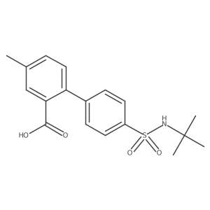 2-(4-t-Butylsulfamoylphenyl)-5-methylbenzoic acid Structure