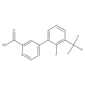4-(2-Fluoro-3-trifluoromethylphenyl)picolinic acid结构式