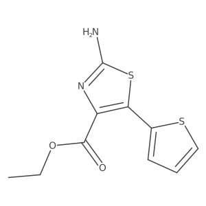 Ethyl 2-amino-5-(thiophen-2-yl)-1,3-thiazole-4-carboxylate Structure