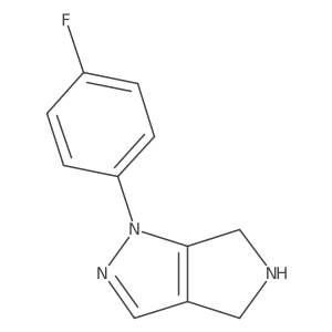 Pyrrolo[3,4-c]pyrazole, 1-(4-fluorophenyl)-1,4,5,6-tetrahydro-结构式