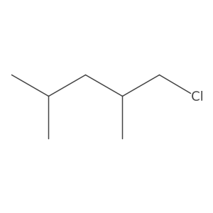 1-Chloro-2,4-dimethylpentane Structure