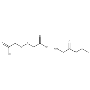 2-(Carboxymethyldisulfanyl)acetic acid ethyl 2-aminoacetate结构式
