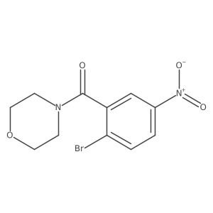 (2-Bromo-5-nitrophenyl)(morpholino)methanone Structure