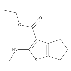 ethyl 2-(methylamino)-4H,5H,6H-cyclopenta[b]thiophene-3-carboxylate Structure