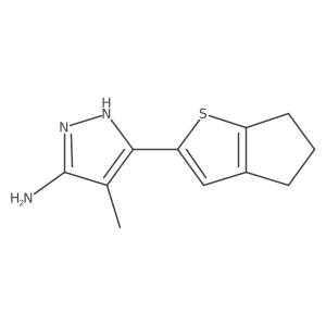 3-{4H,5H,6H-cyclopenta[b]thiophen-2-yl}-4-methyl-1H-pyrazol-5-amine Structure