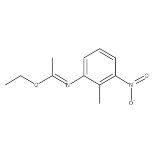 Ethyl N-(2-methyl-3-nitrophenyl)acetimidate结构式