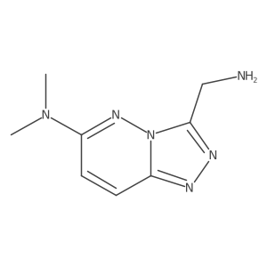 3-(aminomethyl)-N,N-dimethyl-[1,2,4]triazolo[4,3-b]pyridazin-6-amine结构式