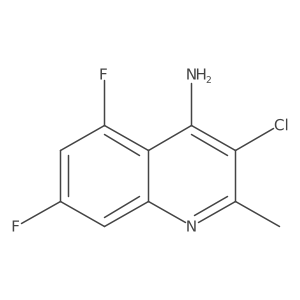 4-Amino-3-chloro-5,7-difluoro-2-methylquinoline结构式