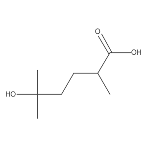 5-Hydroxy-2,5-dimethylhexanoic acid Structure