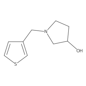 1-[(Thiophen-3-yl)methyl]pyrrolidin-3-ol结构式