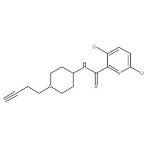 N-[1-(but-3-yn-1-yl)piperidin-4-yl]-3,6-dichloropyridine-2-carboxamide Structure