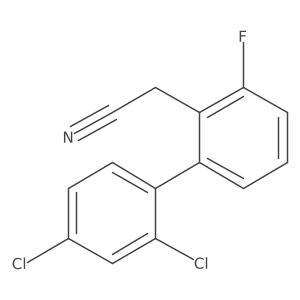 (2',4'-Dichloro-3-fluoro-biphenyl-2-yl)-acetonitrile结构式