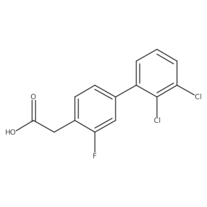 (2',3'-Dichloro-3-fluoro-biphenyl-4-yl)-acetic acid Structure