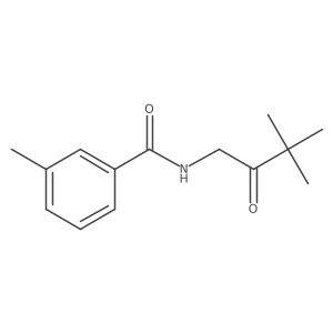 N-(3,3-dimethyl-2-oxobutyl)-3-methylbenzamide Structure