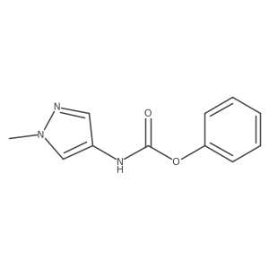 phenyl (1-methyl-1H-pyrazol-4-yl)carbamate结构式
