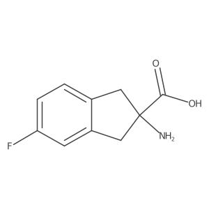 2-Amino-5-fluoroindane-2-carboxylic acid Structure