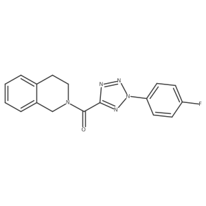 (3,4-dihydroisoquinolin-2(1H)-yl)(2-(4-fluorophenyl)-2H-tetrazol-5-yl)methanone Structure