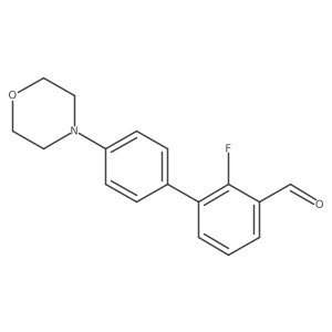 2-Fluoro-4'-(morpholin-4-yl)biphenyl-3-carboaldehyde Structure