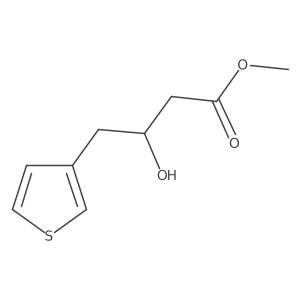 Methyl 3-hydroxy-4-(thiophen-3-yl)butanoate结构式