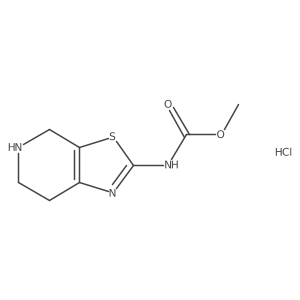 Methyl 4,5,6,7-tetrahydro[1,3]thiazolo[5,4-c]pyridin-2-ylcarbamate hydrochloride Structure