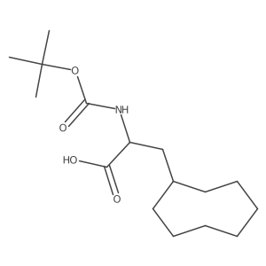 (S)-2-((tert-Butoxycarbonyl)amino)-3-cyclooctylpropanoic acid Structure