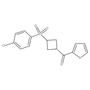 (3-((4-Chlorophenyl)sulfonyl)azetidin-1-yl)(furan-2-yl)methanone结构式